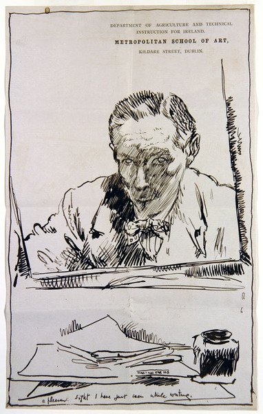 Autorretrato mirando en un espejo de William Orpen