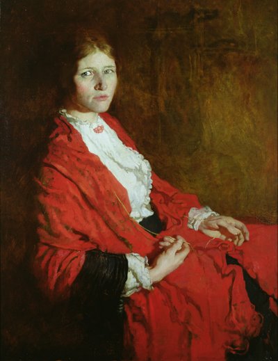 La bufanda roja de William Orpen