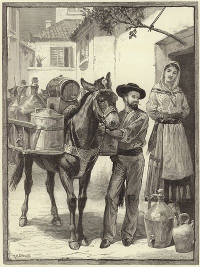Un vendedor de aceite y vinagre de William Overend Geller