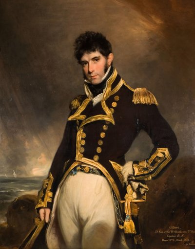 Retrato del Capitán Gilbert Heathcote RN de William Owen