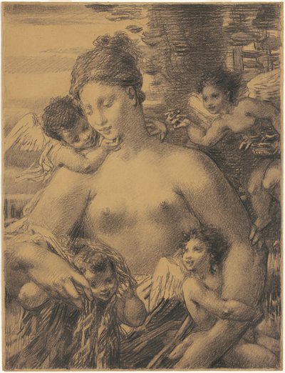 Desnudo con querubines de William P. Babcock