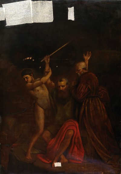 Moisés, Aarón y Hur en el monte Horeb de William Page