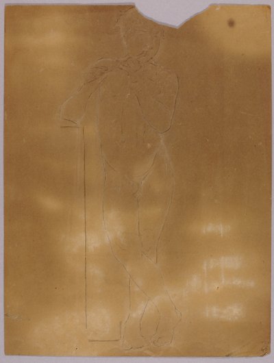 Chico desnudo tocando la flauta de William Page