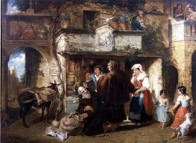 "Provisión para el convento. Besando el látigo y echando polvo en los ojos" de William Parrott