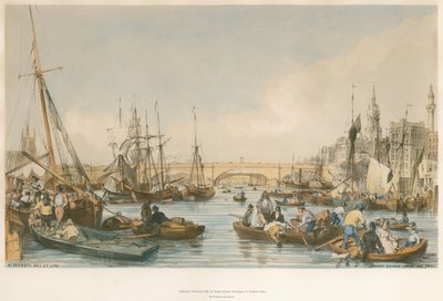 Puente de Londres, desde el Pool de William Parrott