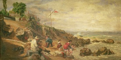 Vista del Mar, Isla de Wight, 1865 de William Parrott