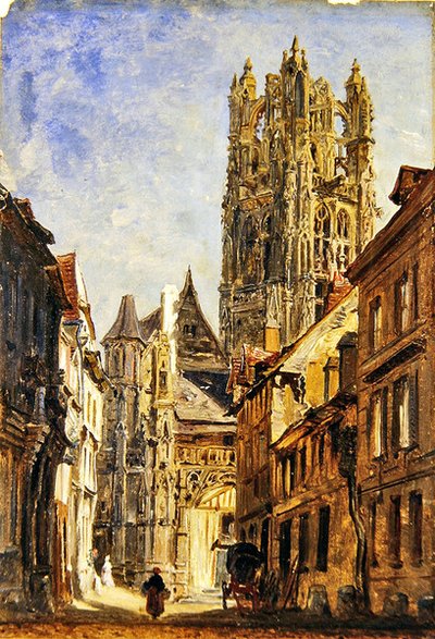 Iglesia de San Lorenzo, Ruan, c.1860 de William Parrott