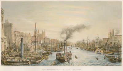La piscina, desde London Bridge, mañana de William Parrott