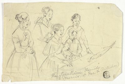 La familia Squallini: Un recuerdo de la Rue de Poitevin de William Parrott