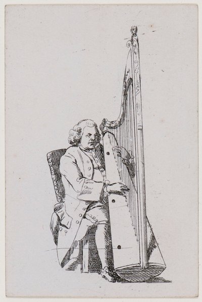 John Parry tocando el arpa, c. 1760-1780 de William Parry