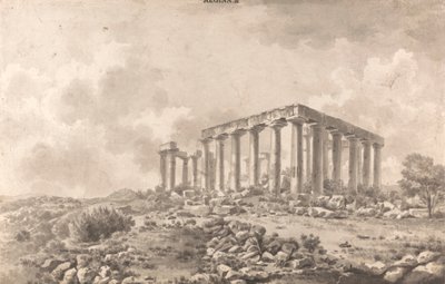 Templo de Júpiter Panhelenio en Egina de William Pars