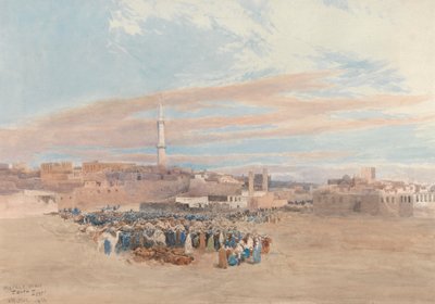 La plaza del mercado, Tanta, Egipto de William Paton Burton