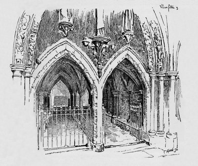 Entrada a la Casa Capitular, c. 1897 de William Patten