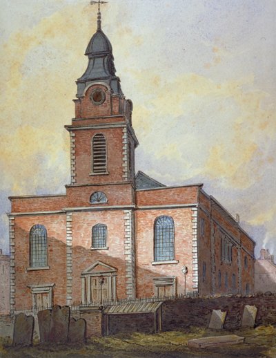 Iglesia de San Juan en Wapping, Londres, c. 1815 de William Pearson