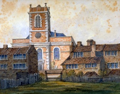 Iglesia de San Mateo, Bethnal Green, Londres, c. 1815 de William Pearson