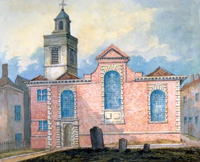 Vista exterior de St Anne y St Agnes, Ciudad de Londres de William Pearson