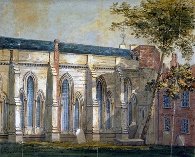 Vista de la Iglesia del Templo, Londres, c. 1810 de William Pearson
