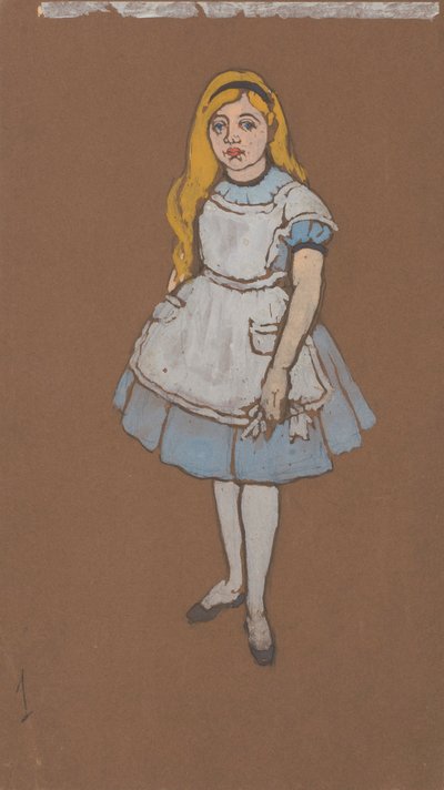 Alicia (diseño de vestuario para Alicia en el País de las Maravillas, 1915) de William Penhallow Henderson