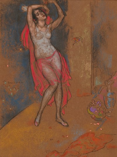 Anna Pavlova en Fantasía Oriental, Chicago, 1915-16 de William Penhallow Henderson