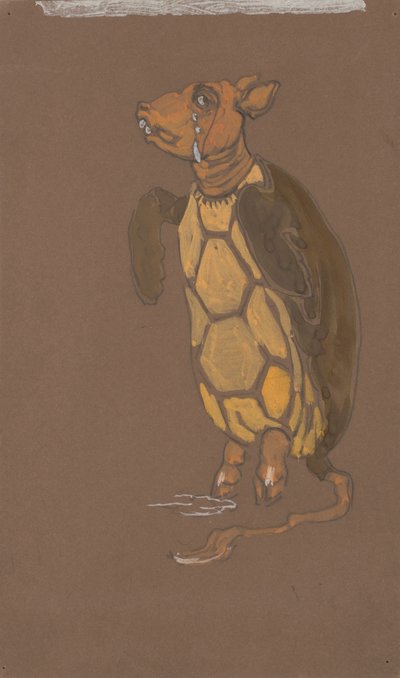 Falsa tortuga (diseño de vestuario para Alicia en el País de las Maravillas, 1915) de William Penhallow Henderson