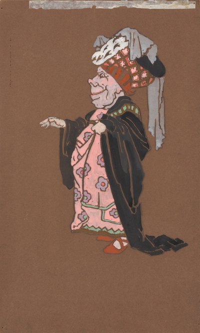 Ugly Duchess (diseño de vestuario para Alicia en el País de las Maravillas, 1915) de William Penhallow Henderson
