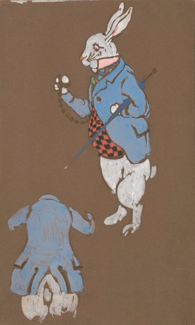 White Rabbit (diseño de vestuario para Alicia en el País de las Maravillas, 1915) de William Penhallow Henderson