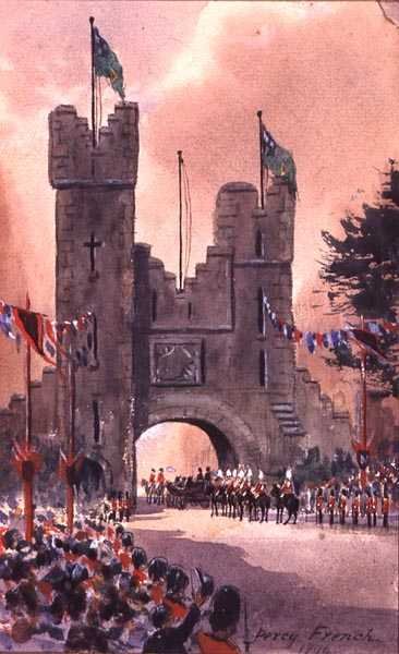 La Reina Victoria Desfila por Dublín de William Percy French