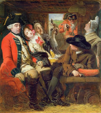 Una aventura en diligencia, Bagshot Heath, 1848 de William Powell Frith