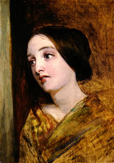 Cabeza y hombros de una niña de William Powell Frith