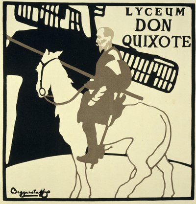 Reproducción de un cartel publicitario de "Don Quijote", Teatro Liceo de William and Pryde James Nicholson