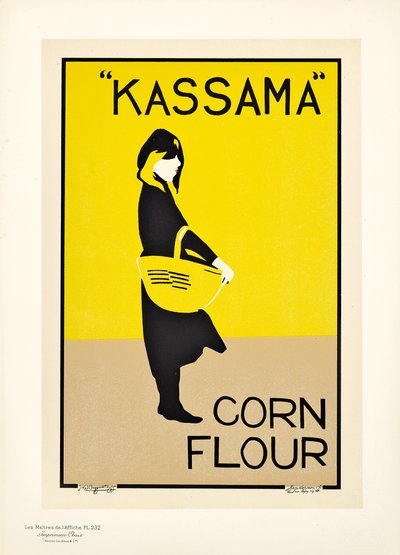 Reproducción de un cartel publicitario de la harina de maíz Kassama de William and Pryde James Nicholson