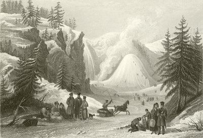 Cascada y cono de Montmorency, cerca de Quebec de William Purser