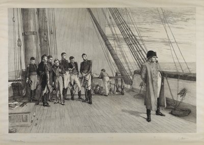 Napoleón a bordo del "Belerofonte de William Quiller (after) Orchardson