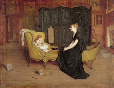Su ídolo, c.1868-70 (óleo sobre lienzo) de William Quiller Orchardson