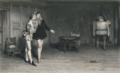 Príncipe Enrique, Poins y Falstaff. Rey Enrique IV - Primera Parte de William Quiller Orchardson