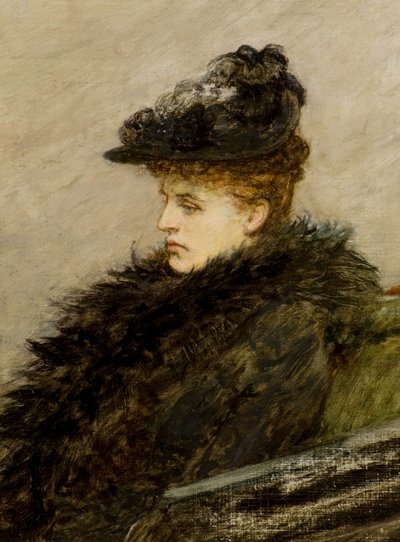 La boa de plumas, c.1892 de William Quiller Orchardson