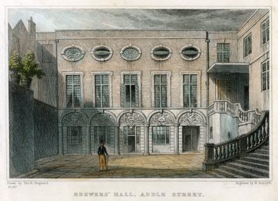 Brewers Hall, Addle Street, Ciudad de Londres, 1831 de William Radclyffe