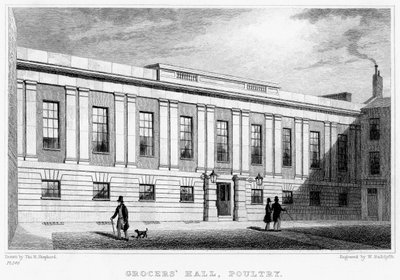 Grocers Hall, Poultry, Ciudad de Londres, siglo XIX de William Radclyffe