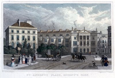 St Andrews Place, Regents Park, Londres de William Radclyffe