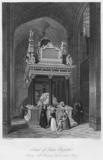 Tumba de la reina Isabel: Capilla de Enrique VII, Abadía de Westminster de William Radclyffe