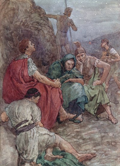 Bruto y sus compañeros después de la batalla de Filipos de William Rainey