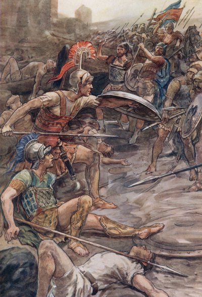 Epaminondas defendiendo a Pelópidas de William Rainey