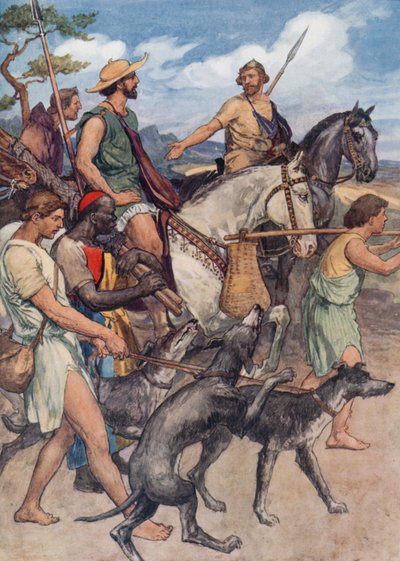 Pelópidas partiendo hacia Tebas de William Rainey