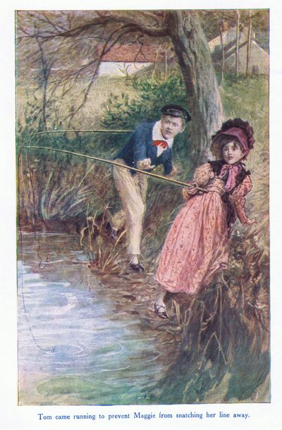 Tom vino corriendo para evitar que Maggie retirara su línea, 1930s de William Rainey