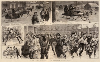 Un carnaval de patinaje en Halifax, Nueva Escocia de William Ralston