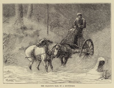 El Correo de Su Majestad en una Tormenta de Nieve de William Ralston