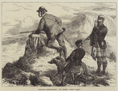 Caza de ciervos en las Tierras Altas, ¡Por George! fallado de nuevo de William Ralston