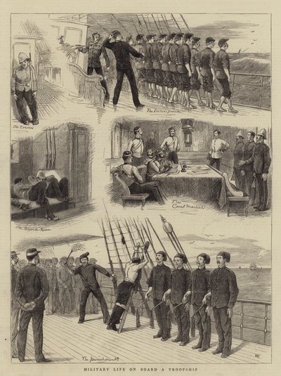 Vida Militar a Bordo de un Buque de Tropas de William Ralston