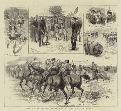 Deportes de la Artillería Real a Caballo en Canterbury de William Ralston