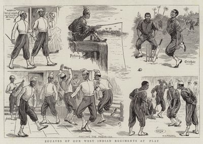 Zuavos de nuestros Regimientos de las Indias Occidentales en Juego de William Ralston
